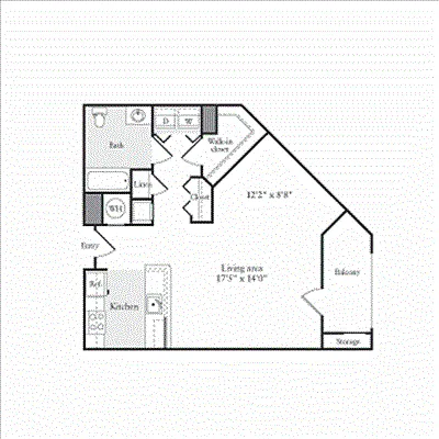 Floor plan Studio B