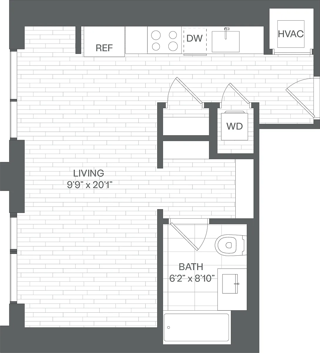 Floor plan Studio-SD