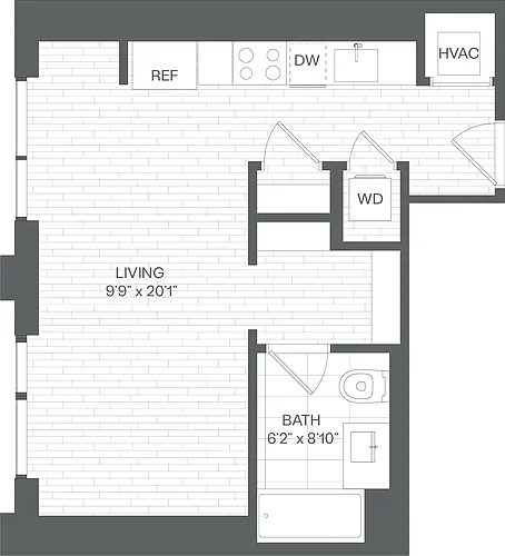 Floor plan Studio-SD