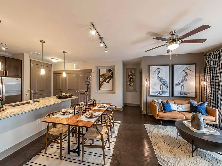 Windsor Old Fourth Ward apartment homes feature authentic hand-scraped hardwood floors