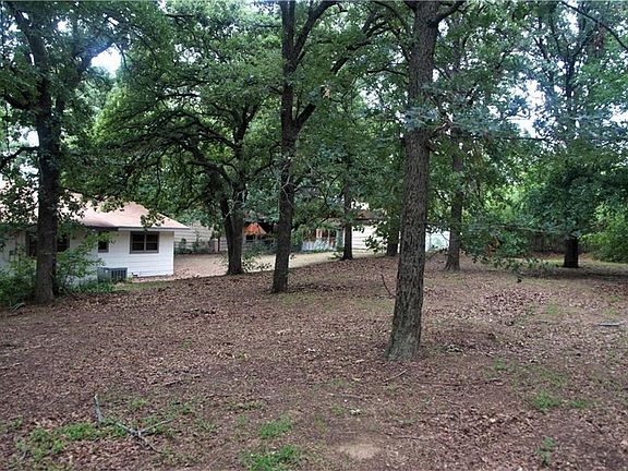 Huge back yard with large mature trees