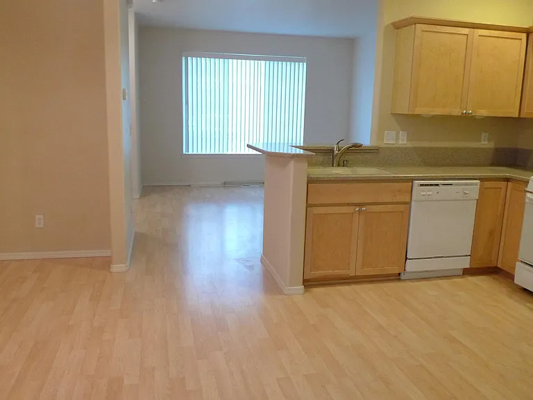 Dining, Kitchen and living room combo