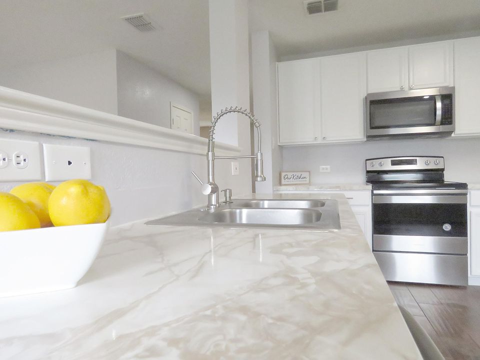 Dual Sinks and Built In Microwave await you.