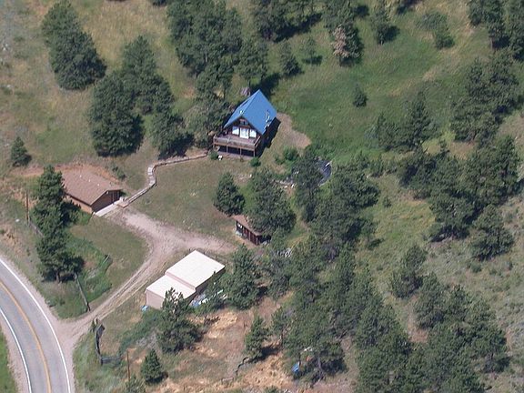 Aerial view looking west