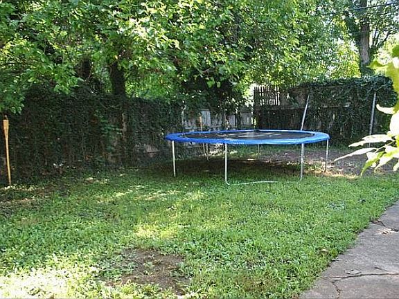 HUGE Yard Behind Garage