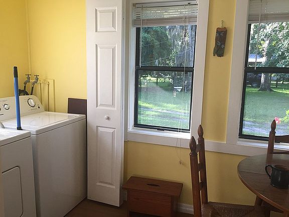 Laundry closet in kitchen 