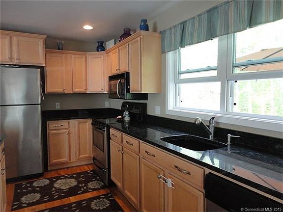 Striking black granite coun...