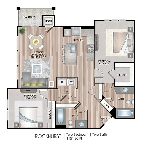 Floor plan Rockhurst