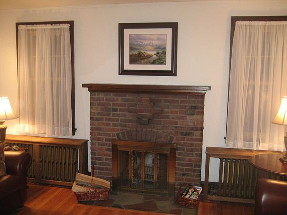 living room fireplace