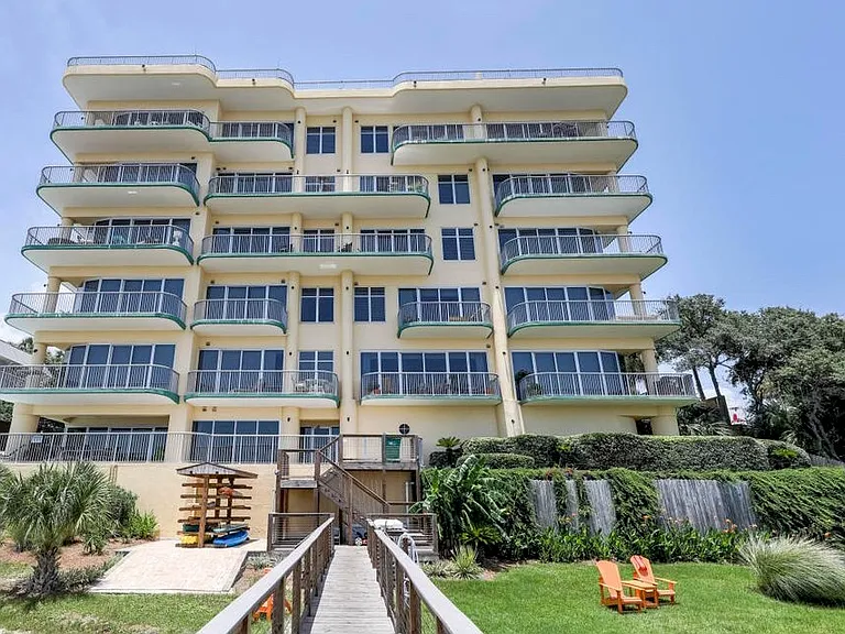 REAR VIEW OF CONDO