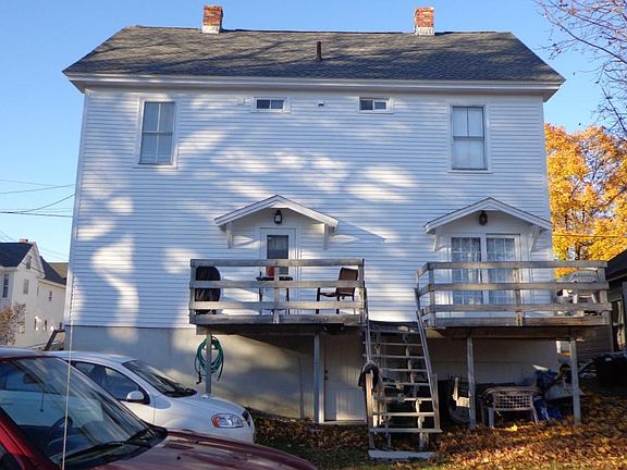 Back deck, parking, yard