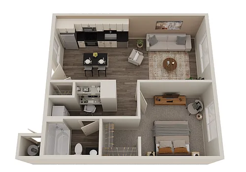Floor plan 1X1