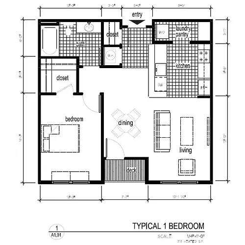 Floor plan 1 Bed