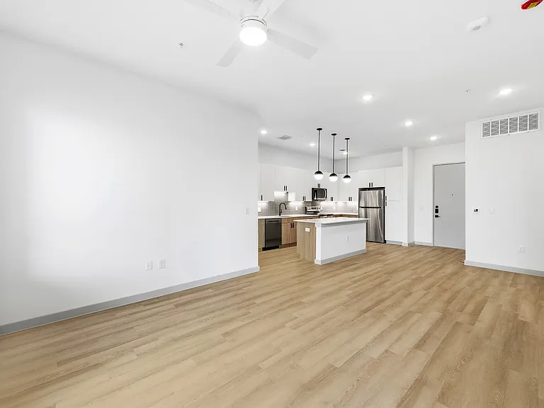 Living Area & Kitchen