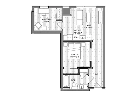 Floor plan Argon (w/ Den)