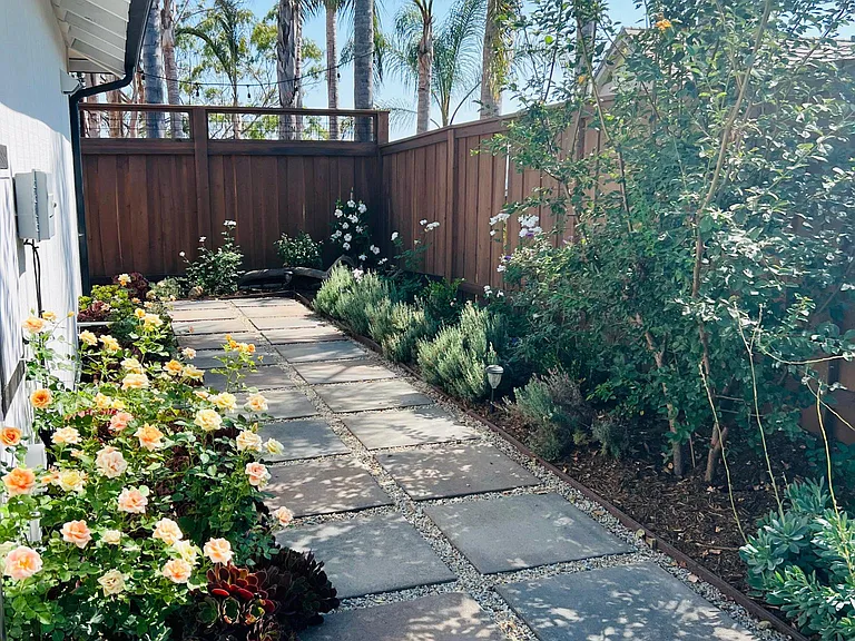 Secret Garden like side yard
