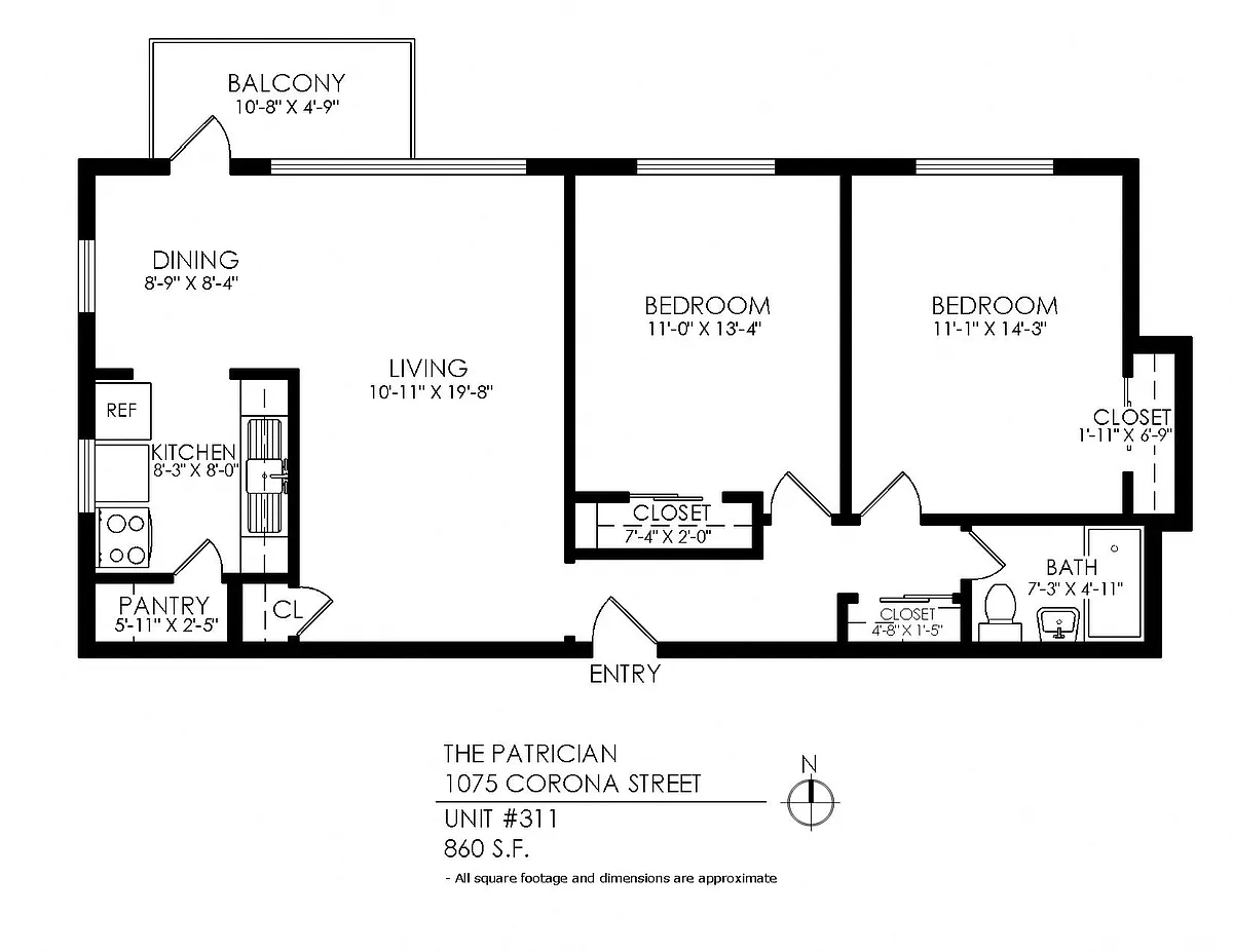 Floor plan 2 Bedroom