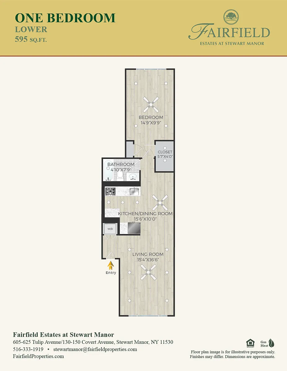 Floor plan One Bed