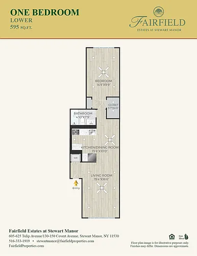 Floor plan One Bed