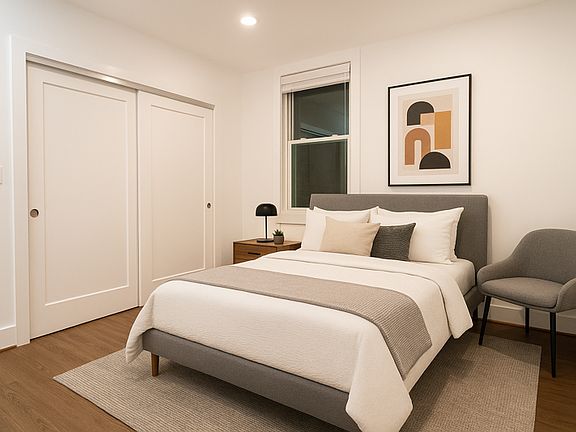 Master Bedroom with AI staging