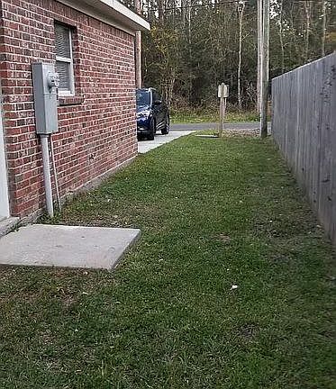 Left side of house back