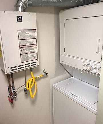 on demand hot water w/d