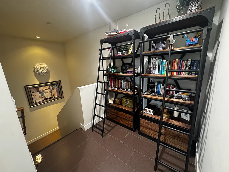 top of stairs alcove