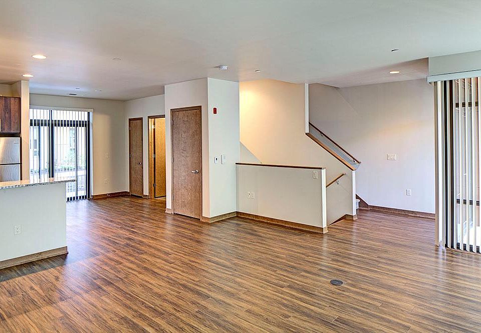 Huge open living room, dining room, and breakfast bar