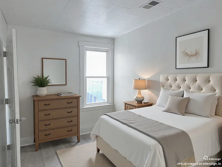 bedroom virtually staged