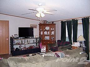 large living room with vaulted ceilings...
