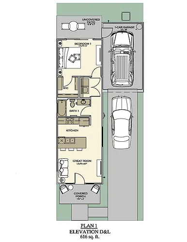 Floor plan Plan 1B
