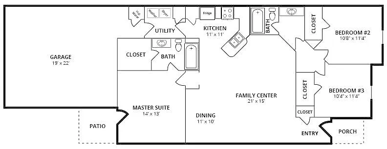 Floor plan 3 Bedroom