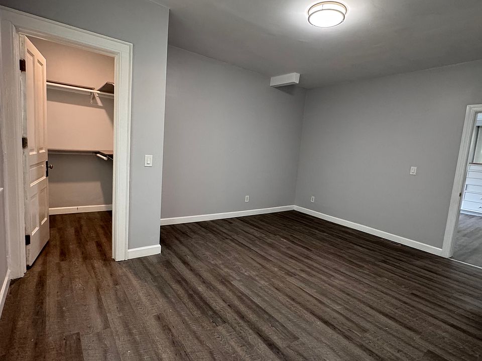 First bedroom and closet, ensuite bathroom in room