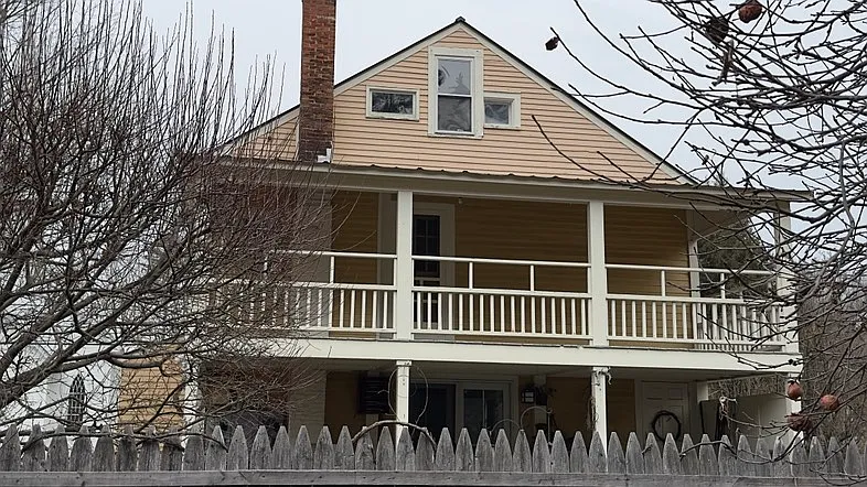 Back of house -second story porch