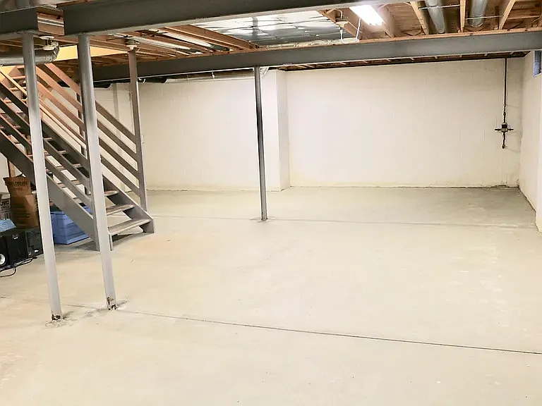 Large basement for storage and other needs. Heated, cooled and with a de-humidifier.