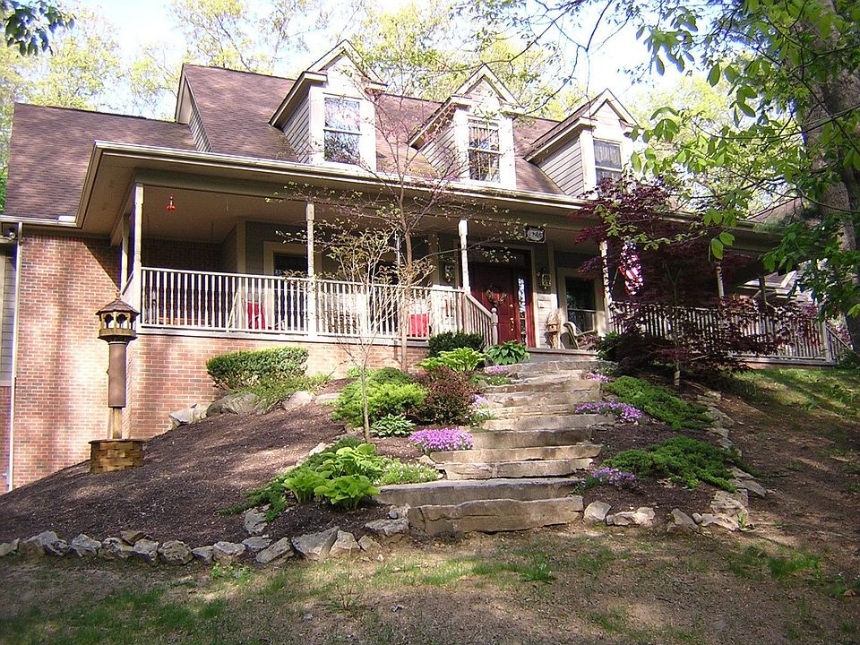 Front of home from forest