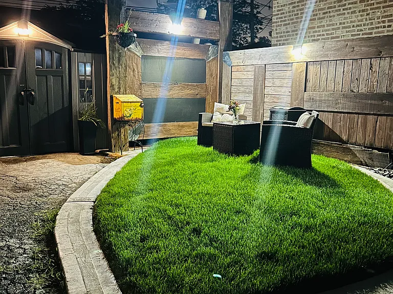 Backyard patio