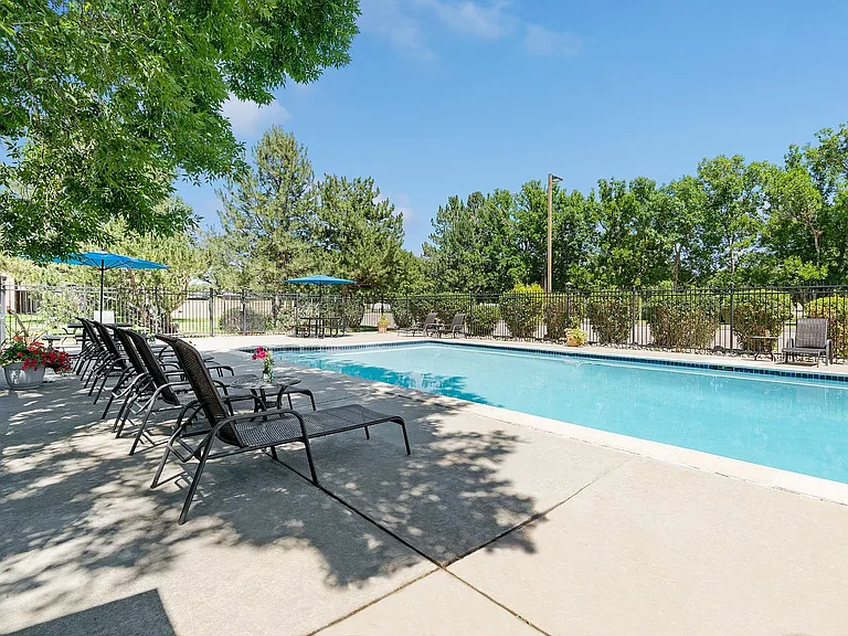 Beat the heat with a refreshing dip in our stunning pool _ where every day feels like a vacation.