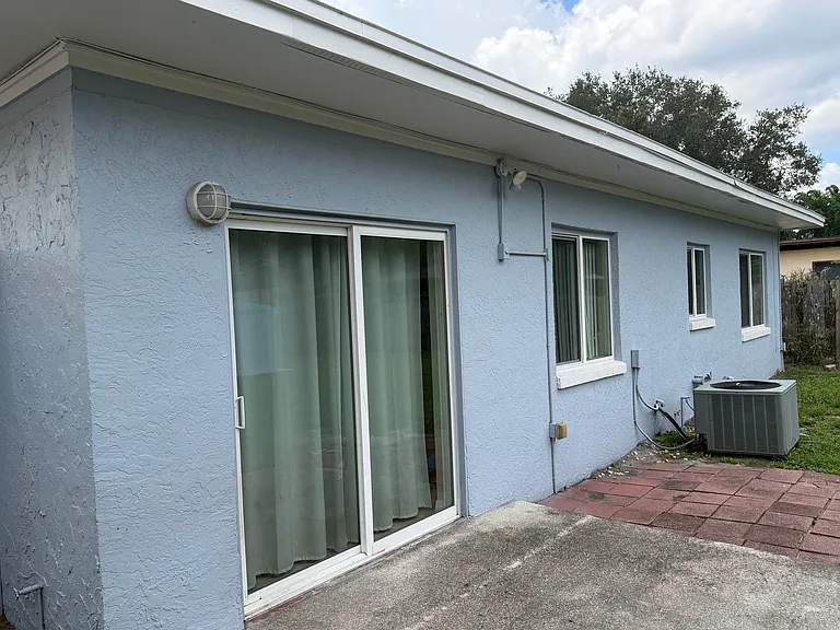 Rear patio