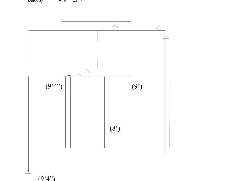 Floor plan partial complete diagram