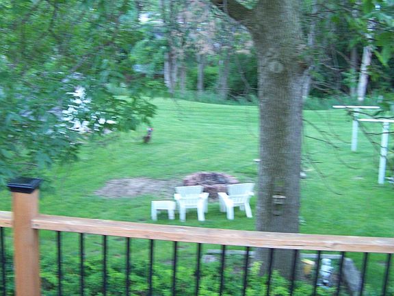 Deck view of Fire Pit