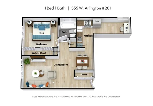 Floor plan 1 Bed