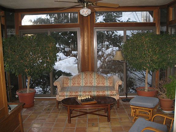 Sun room, West view