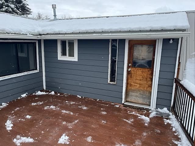 Deck and rear entrance