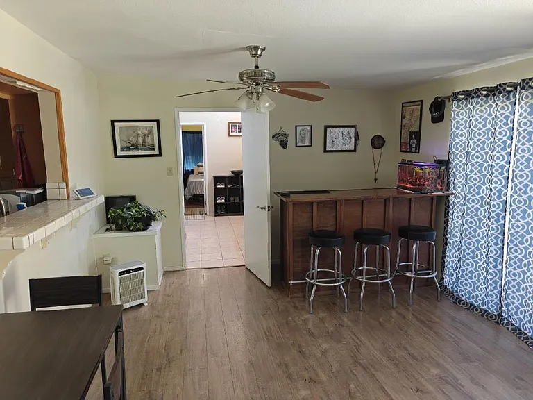 Family room to laundry room