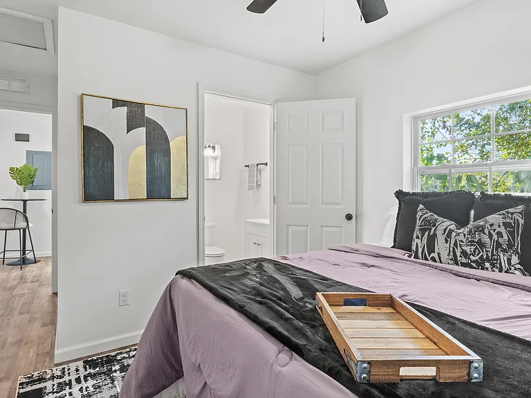 Bathroom is inside the bedroom