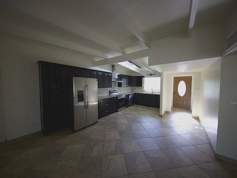 View of the kitchen from the living room