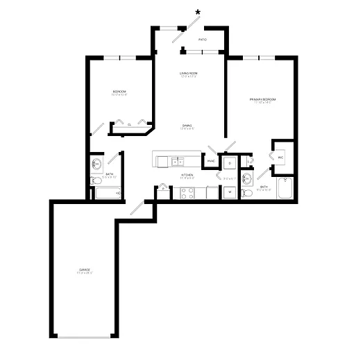 Floor plan B7 Garage- Lower