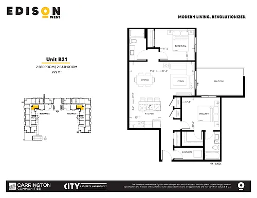 Floor plan B21