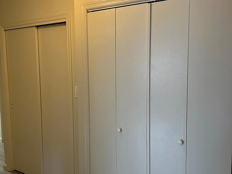 two large hall closets